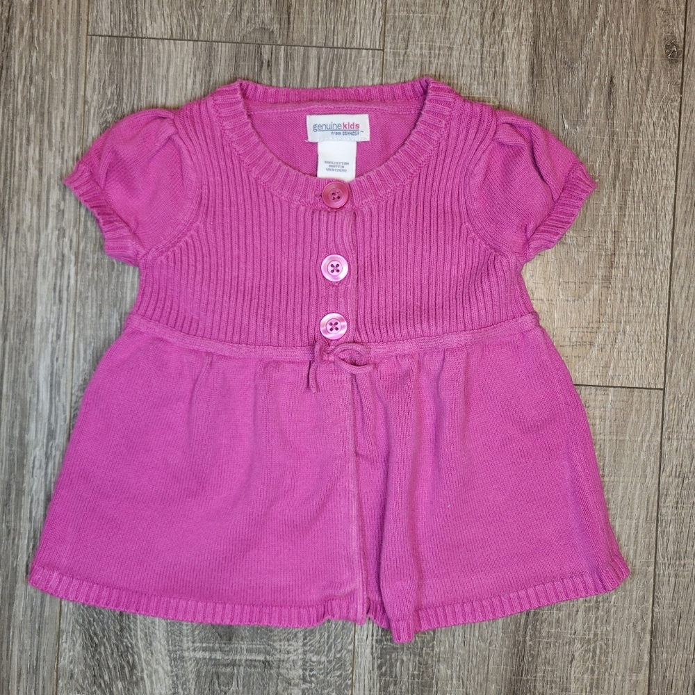 Azalea Pink Baby Girl Cardigan Sweater